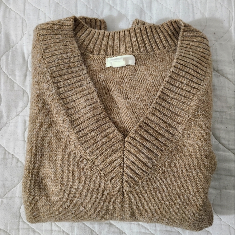 V-Neck Knit Sweater